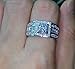 BigRose@ Men Topaz Simulated Diamond 10KT White Gold Filled Wedding Ring (11)