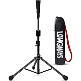 FDLS Portable Adjustable 27"-46" Tripod Stand Baseball Tee with Bag | Adjustable Height| Stable Tripod Base| Easy Set up| for Adults and Youth Teens