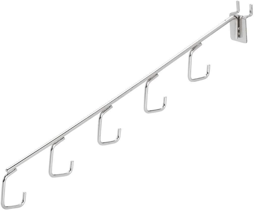 10 Chrome 6Ball Waterfall JHook 1/4" Pegboard Retail