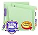 Smead End Tab Pressboard Fastener File Folder with SafeSHIELD Fastener, 2 Fasteners, 3