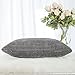 Home Brilliant Decorative Pillow Cover 12x20 Plush Striped Velvet Corduroy Oblong Pillowcase Accent Cushion Cover, 12 x 20 inch (30x50 cm), Dark Grey