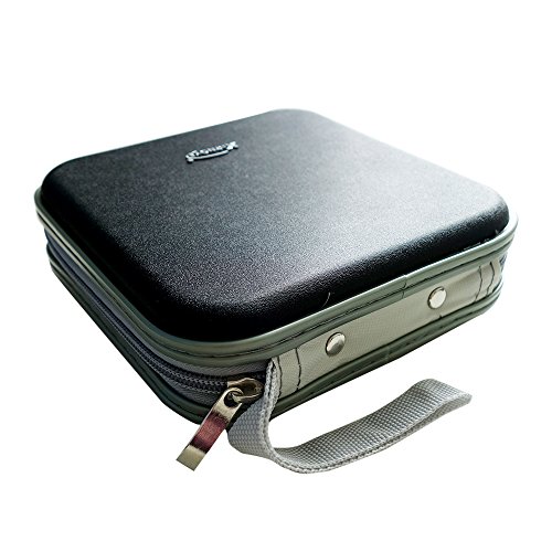 40 CD/VCD/DVD Case Binder Portable Hard Plastic Disc Container Black - Thumbnail 7