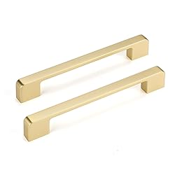 Lepatape 6-1/4in Gold Cabinet Pulls Gold Drawer