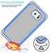 Tekcoo for Galaxy S6 Case, [Tmajor Series] [Blue/Grey] Shock Absorbing Hybrid Rubber Plastic Impact Defender Rugged Slim Hard Case Cover Shell for Samsung Galaxy S6 S VI G9200 GS6 All Carriers
