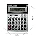 Big Number Buttons 12 Digits Dual Power Large LED Display Basic Standard Office Desktop Calculators