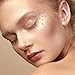TecUnite 4000 Pieces Glass Flatback Gemstones Round Flat Back Rhinestones 6 Sizes 1.5 mm-6 mm in Box with Tweezer and Rhinestones Picking Pen for Nail Face Art Eye Makeup Decor, Crystal AB and Clear
