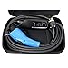 Duosida Blue Premium 25 Ft Level 2 EV Electric Vehicle Portable Car Charger - 16-AMP 120-240V, NEMA 6-20P - Includes Storage Case