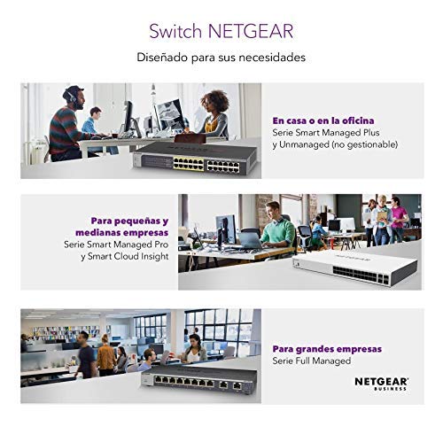 Netgear-XS505M-100EUS-Switch-de-Red-Unmanaged-Pro-no-gestionable-de-5-Puertos-10-GigabitMulti-Gigabit-Ethernet-con-1-Puerto-SFP
