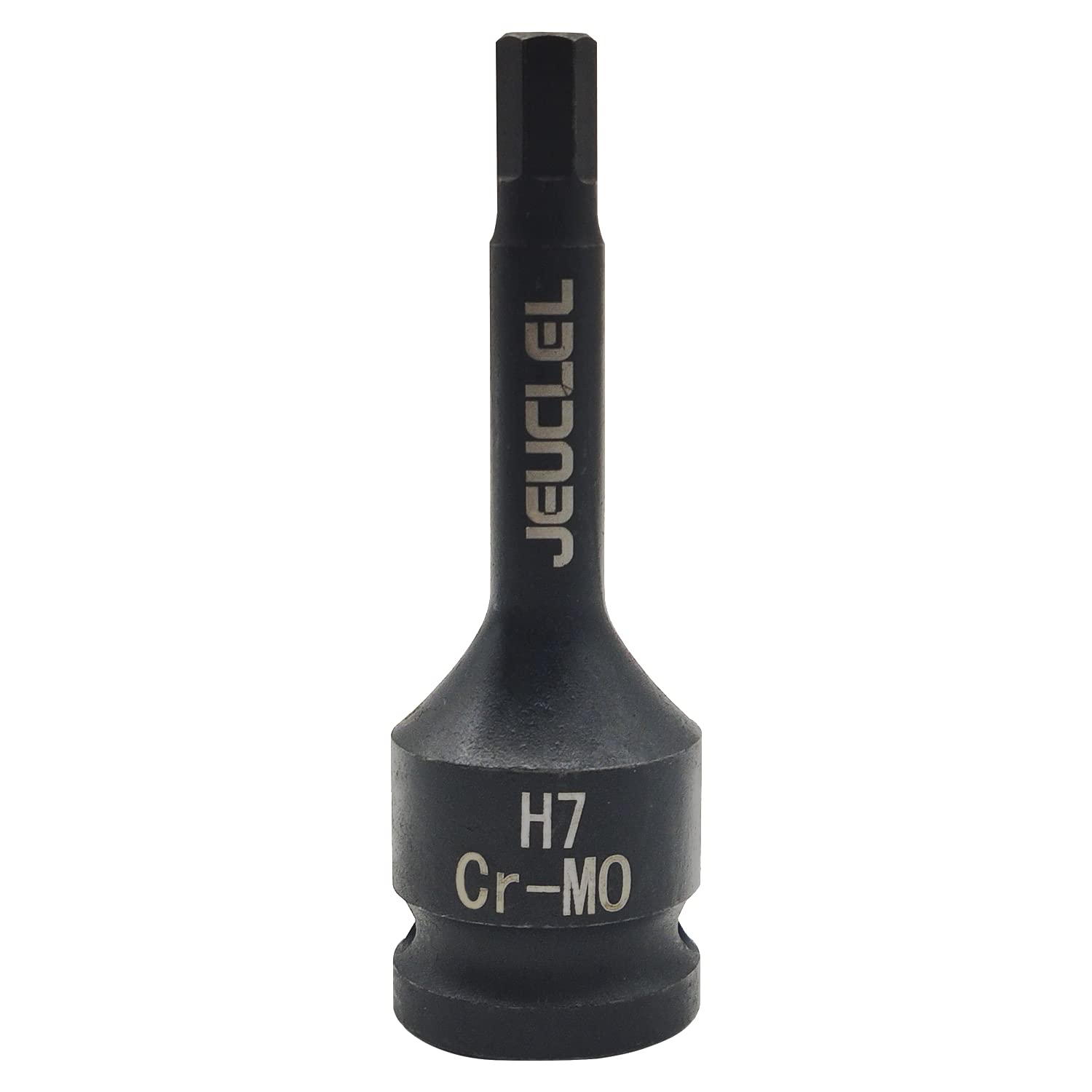 Photo 1 of JEUCLEL 7mm Hex Impact Bit Socket, H7 1/2-Inch Impact Drive Allen Socket, Cr-Mo Steel Lengthen Hex Screwdriver Socket Adapter