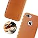 iPhone 7 Plus Case, TORUBIA Genuine Leather Wallet Card Slot Holder Flip Book Design Classic Minimalist Style Lightweight Ultra Thin Slim Fit Full Body Protective Cover Case for iPhone 7 Plus - Brown