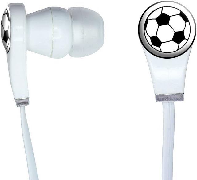 Graphics and More Soccer Ball Novelty InEar Headphones