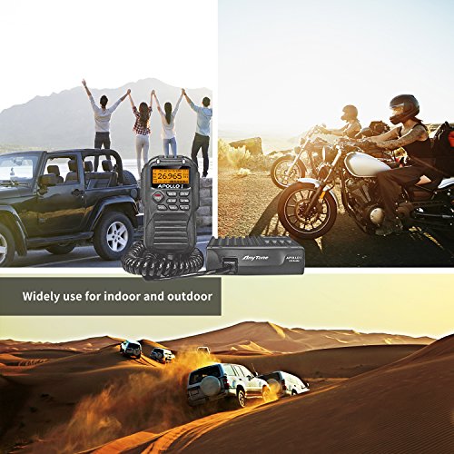 AnyTone APOLLO I 10 Meter Amateur Radio for truck, LCD display and function key in microphone, AM PEP power over 17W