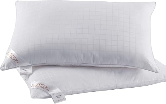 Hall Mark Anti Allergy Pillows White Pack Of 2 Amazon Co Uk