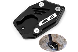 Velospeed For Honda CB 125R 300R 400X 500X 500F 650R Motorcycle CNC Support Extension Plate Kickstand Side Stand Pad cb125r cb300r cb400x cb500x cb500f cb650r Accessories (black)