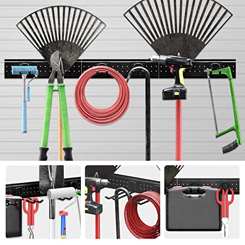 Stormann Tool Storage Rack Wall Mount Garage Tool Organizer Heavy Duty