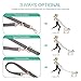 ORIA Dog Leash, Dog Collar Set, 6.56ft Dog Lead Dog Collar, 3 Adjustable Lengths, with Strong Soft Wool, for Small, Medium, Large Dogs Walking, Running, Training, Medium Size, 15.7 inch - 26 inch