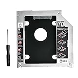 SSD Hard Drive Caddy for Macbook Pro, Optical SuperDrive DVD CD ROM SATA HDD SSD Hard Drive Disk Caddy Tray Bay Adapter for Apple Unibody Macbook / Macbook Pro 13 15 17 early mid late 2009 - 2012