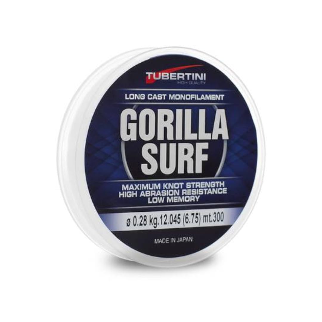 Tubertini Gorilla Surf Filo 0.30 mm 300 m Nylon Mare Spinning Surfcasting Carpfishing Trota Lago