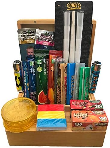 RAW Rizla Smokers Rolling Gift Tin Box Set - Smoking Storage Kit -