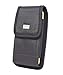 AISCELL XL Size Tactical Clip Holster Rugged Black Nylon Pouch Metal Belt Clip Case for iPhone 16e, 16 Pro, 16,15 Pro, 15, 14 Pro,14, with Bulky Hybrid Protective Cover on