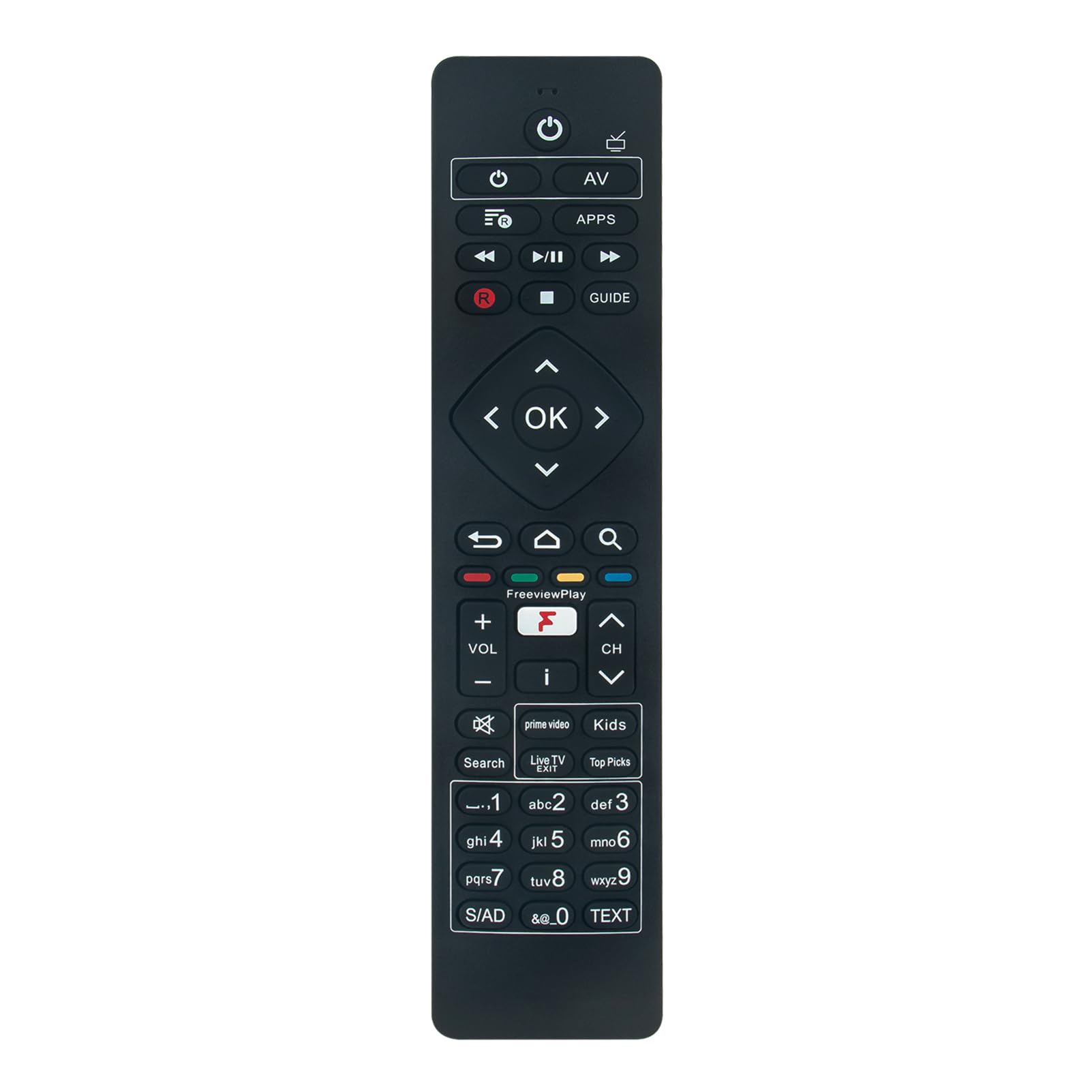 VINABTY RM-C01 Replacement Remote Compatible with Humax Play recorder FVP4K-GTR FVP-4KGTR/GB/2TB