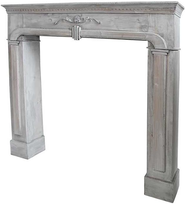 Chimenea de marco de madera para velas Shabby Chic Pharao24: Amazon.es