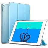 iPad pro 9.7 inch Case, ESR Smart Case Cover [Synthetic Leather] Translucent Frosted Back Magnetic Cover with Auto Sleep/Wake Function [Ultra Slim][Light Weight] (Sky Blue)