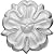Ekena Millwork ROS02X02NA 2 1/2-Inch Od X 1/2-Inch P Nadia Rosette
