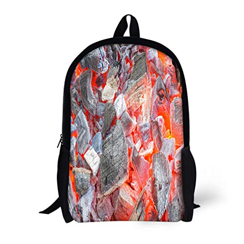 Pinbeam Backpack Travel Daypack Bbq Charcoal Stove Burning Grill Burn Fuel Lump Waterproof School Bag