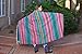El Paso Designs Peyote Hippie Blanket Classic Mexican Style Falsa Stripe Pattern in Vivid Peyote Colors. Throw, Bed, Tapestry, or Yoga Blanket. Hand Woven Acrylic, 57