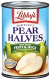 Libby's  Bartlett Pear Halves In Pear Juice From Concentrate, 15-Ounce Cans (Pack of 12)