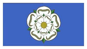 Yorkshire Rose New Design Flag 5ft X 3ft Amazon Co Uk Garden