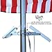 ALPHA 180X Solar Flagpole Light for Flag Pole Lighting//3-Level Power Setting for All Night Lighting