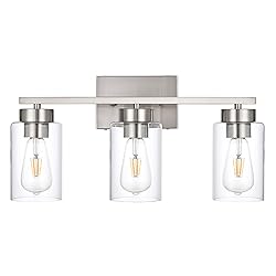 A1A9 3-Light Bathroom Vanity Light, Modern Brushed