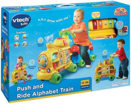 vtech push and ride alphabet train pink