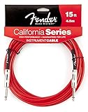 Fender California Series Instrument Cable for electric guitar, bass guitar, electric mandolin, pro audio