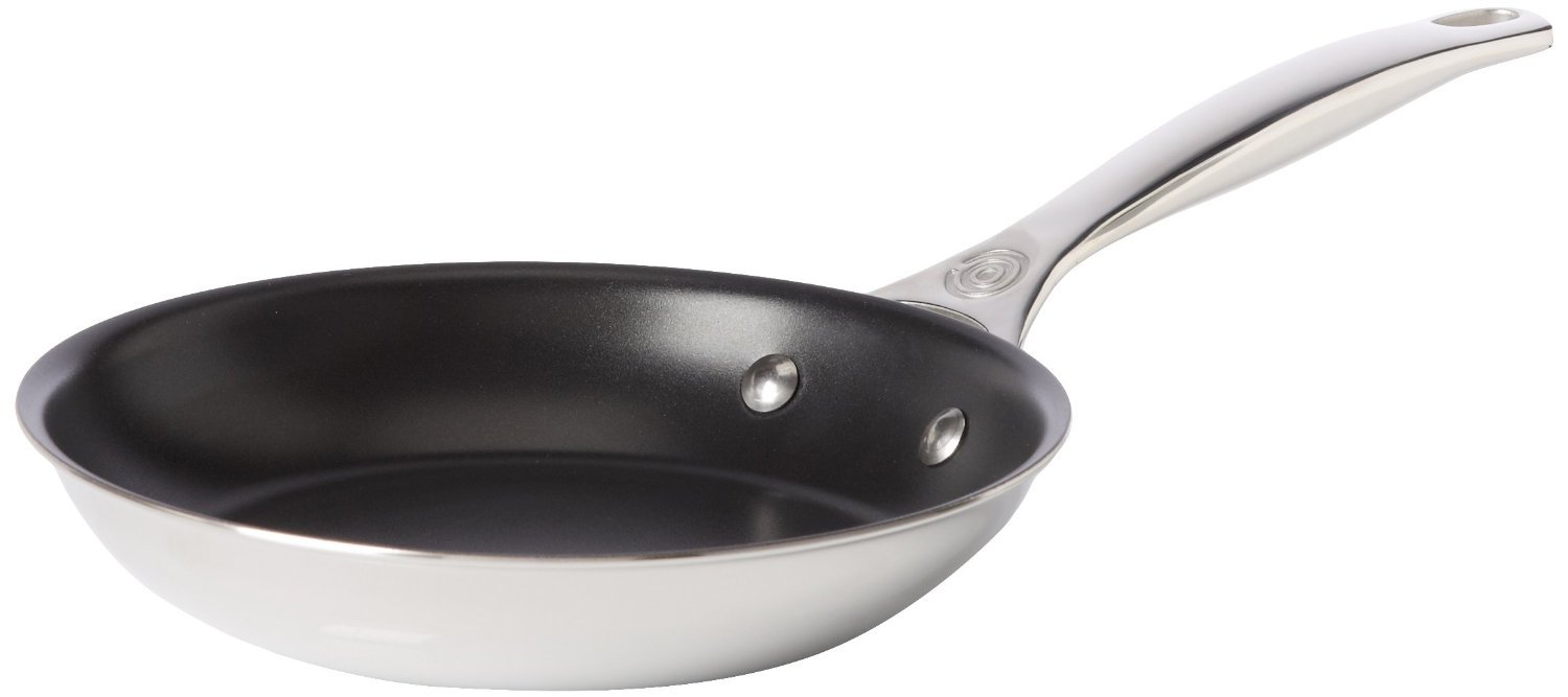 LE CREUSET 3-Ply SS 20cm Shallow Frying Pan - Non Stick