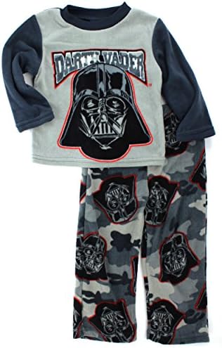 Star Wars Darth Vader Boys Grey Fleece Pajamas (4)