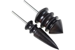 CO-LINK Pointed Tip Leather Burnishing Tool Pointed Tip Narra Leather Burnisher Leather Slicker Tool Drill Craft Sets, Shank for Rotary Tools