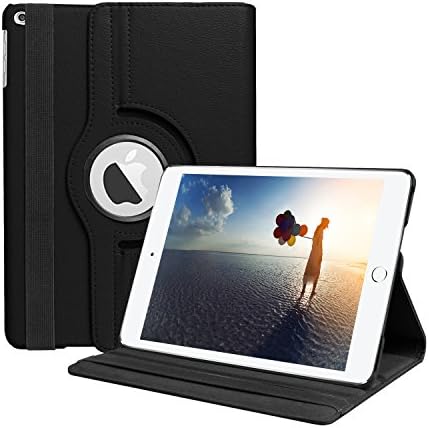 iPad Pro 10.5 Case - MoCoin 360 Degree Rotating Stand Cover with Auto Sleep Wake Feather for Apple iPad Pro 10.5 inch 2017 Released Tablet (Black)