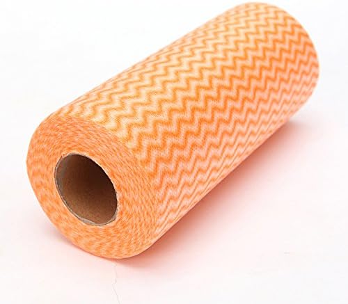 Roll of 50pcs Multipurpose Non-woven Fabric Nonstick Wiping Rags House Cleaning Cloth Kitchen Dish Dishcloth (1#)