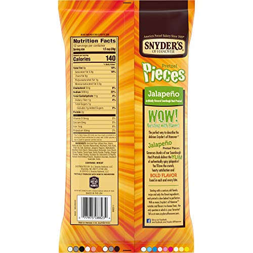 Snyder's of Hanover Jalapeno Flavored Pretzel Pieces 12 Oz. Bag Pricepulse