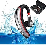 Bluetooth Headset V4.1,MLevis Wireless Business Earpiece Trucker in-Ear Earbuds Headphones with Noise Reduction Mute Switch,Hands Free w/Mic for Office/Business/Workout/Driver/Trucker