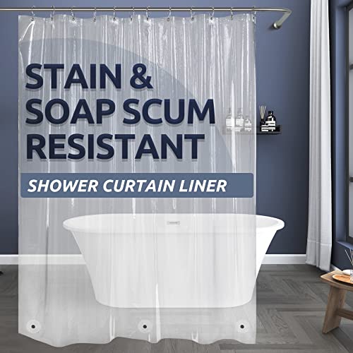 Titanker Clear Shower Curtain Liner Plastic Long Shower Liner 72 x 78