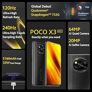 Xiaomi Poco X3 NFC - Smartphone 128GB, 6GB RAM, Dual Sim, Shadow Gray - immagine 3