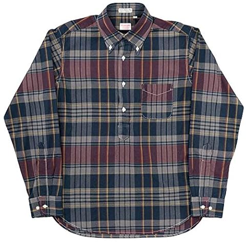 Popover Buttondown Shirt: Navy Madras