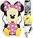 Bukit Cell ® Case Bundle - 5 Items: Pink 3D Cute Minnie Silicone Case for iPhone SE 5S + BUKIT CELL Cleaning Cloth + Minnie Figure Stylus Touch Pen,Screen Protector,Metallic Stylus Touch Pen