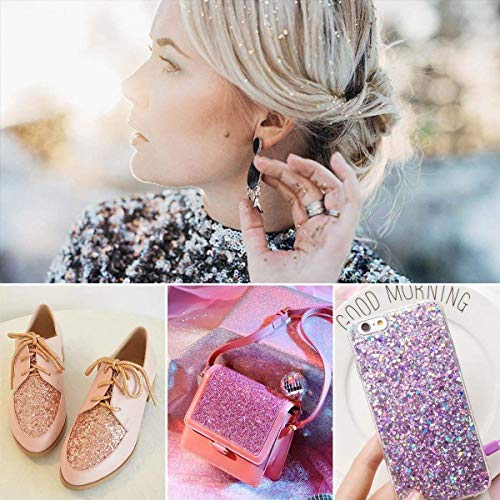 image for Yitla Body Glitter,8 Colors Holographic Chunky Glitter Festival Glitte