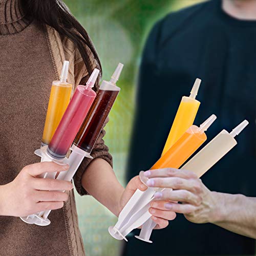 60 PACK 2 oz Party Jello Shot Syringes, BPA Free, Washable, Reusable Big Springe for Jello Shot