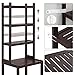 SONGMICS 7-Tier Bamboo Bathroom Shelf, 2-in-1 Design Adjustable Storage Rack, Free Standing Multifunctional Organizer, Shelving Unit for Washroom, Living Room, Kitchen, Brown UBCR01BR